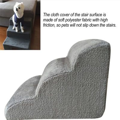 MCBOSON Plüsch-Hundetreppe mit Anti-Rutsch-Funktion