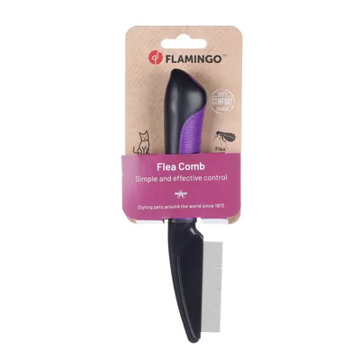 Flamingo - Peigne à puces 21 cm chat