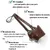 MCBOSON Muselière réglable en cuir souple marron pour chien MCBOSON Muselière réglable en cuir souple marron pour chien