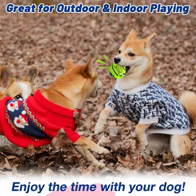 MCBOSON Jouet Squeaky Ball en TPR pour chien