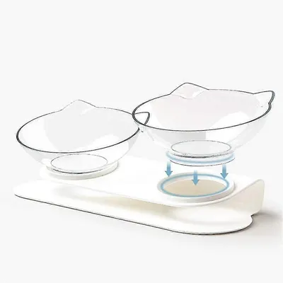 MCBOSON Mangeoire à double Gamelle pour chat