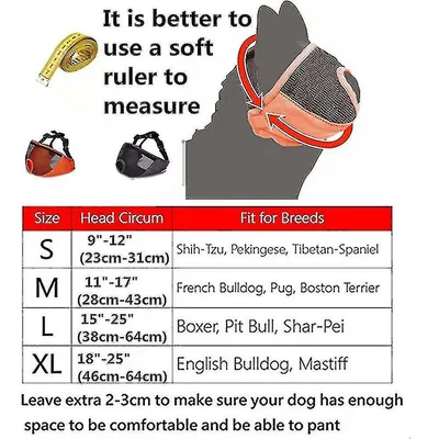 MCBOSON Muselière pour chien à museau court