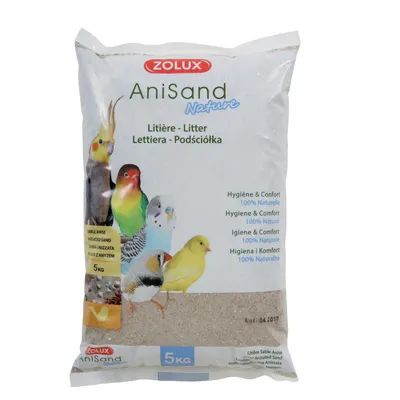 zolux - Sable Anisand nature Litière 5 kg pour oiseaux zolux - Sable Anisand nature Litière 5 kg pour oiseaux