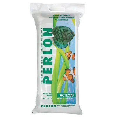 Ouate synthétique PERLON pour filtration d'aquarium 500 g