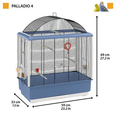 Ferplast Cage pour canaris et autres petits oiseaux PALLADIO 4