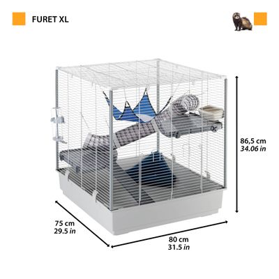 Ferplast Cage pour rongeurs FERPLAST FURET XL : Convient FURET XL