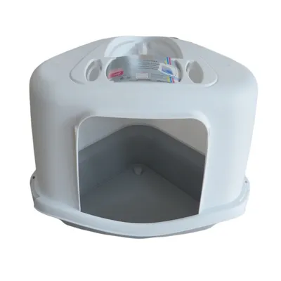 Maison de toilette Corner, 54 x 40 x 40 cm cm, hauteur 40 cm, gris pierre,