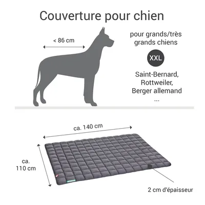Doctor Bark Couverture matelassée pour chiens
