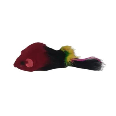zolux - 3 souris à plume  multi couleur jouet pour chat
