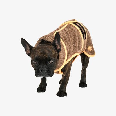 Pet and Co Chien Ensemble de spa manteau de bain et gants Wrappy