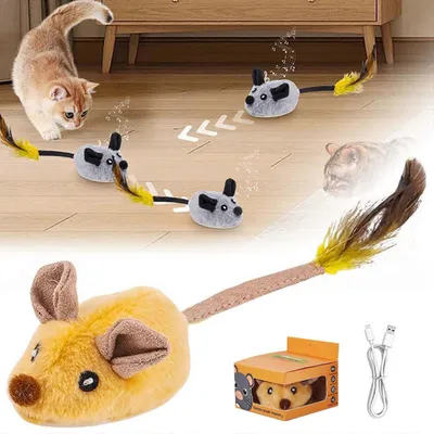 MCBOSON Souris Interactive pour Chat – Jouet Mobile Télécommandé
