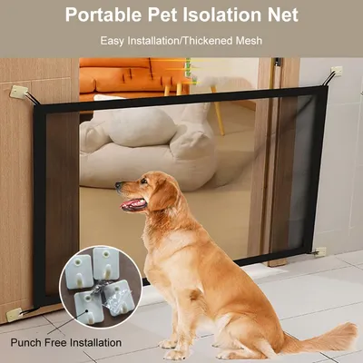 MCBOSON  Barrière de Sécurité pour Chiens 110 * 72CM