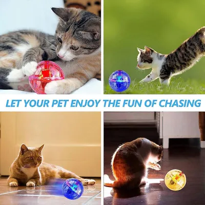 MCBOSON Jouet pour chat à boule lumineuse
