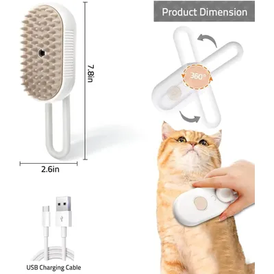 MCBOSON Brosse à Vapeur Électrique pour Chiens et Chats