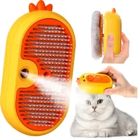 MCBOSON Brosse autonettoyante à vapeur pour chat et chien