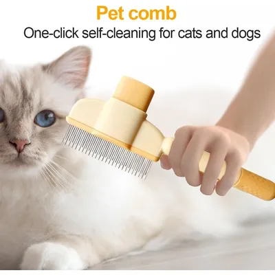 MCBOSON Peigne Démêlant Ergonomique pour Chien & Chat