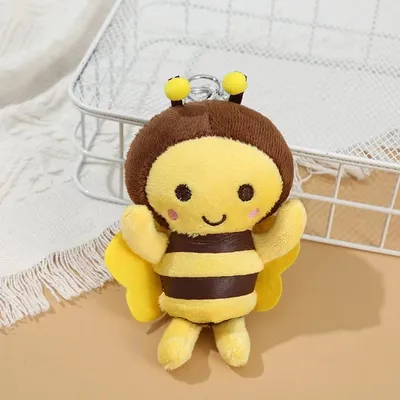 MCBOSON Petit jouet abeille en peluche pour chiens et chats
