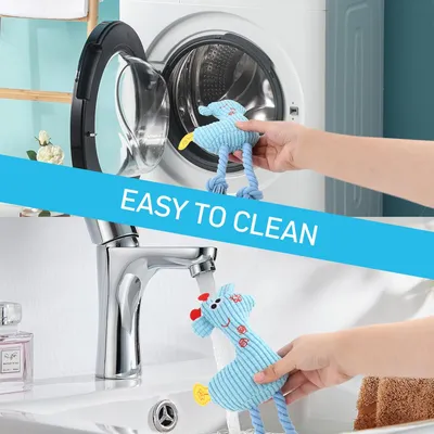 MCBOSON Paquet de 2 Jouets en Peluche Corde Tressée pour Chien