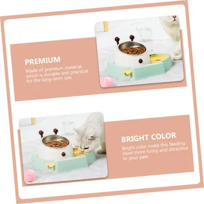 MCBOSON Bol à Boire Bols inclinés pour Chat