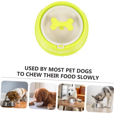 MCBOSON Bol de Nourriture Lente pour Animaux