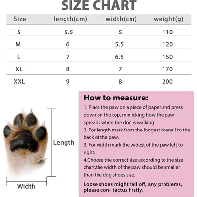 MCBOSON  Chaussures de protection pour chiens