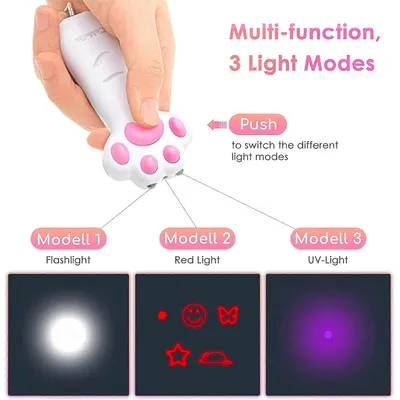 MCBOSON Jouet laser pour chat 7in1