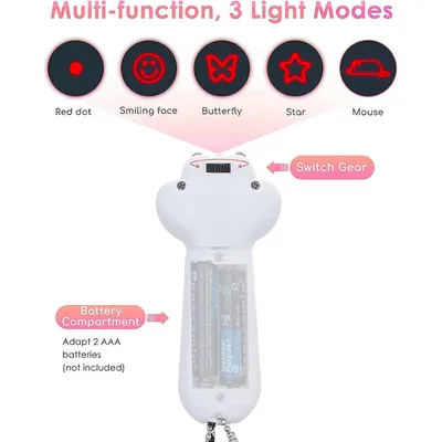 MCBOSON Jouet laser pour chat 7in1