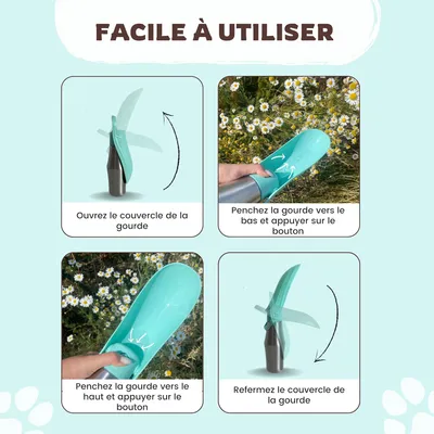 MCBOSON Gourde isotherme anti-fuite pour chien