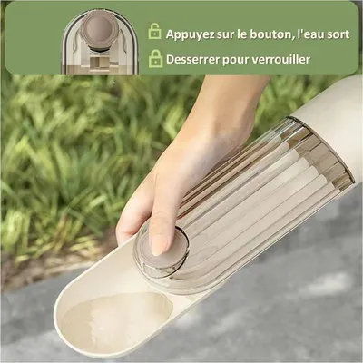 MCBOSON Tragbare Reise-Trinkflasche