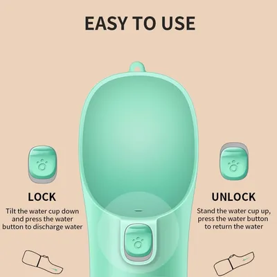 MCBOSON Gourde d'eau portable pour chien 550ml