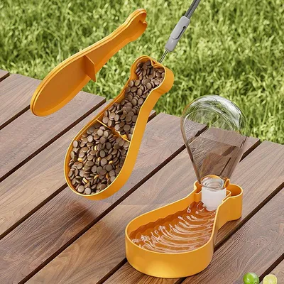 MCBOSON 2-in-1 Hunde-Trinkflasche, tragbare Hunde-Trinkflasche