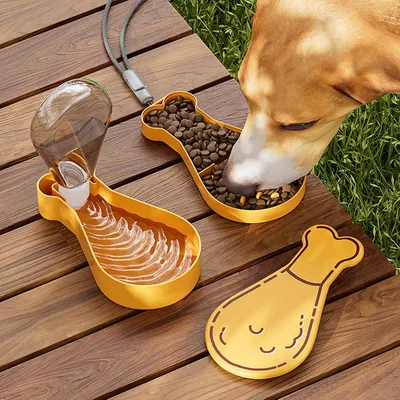 MCBOSON Botella de agua para perros 2 en 1, botella de agua portátil perros
