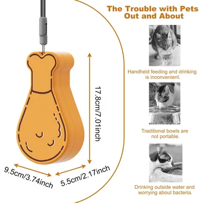 MCBOSON 2 en 1 Gourde Chien, Portable Gourde pour Chien