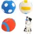 MCBOSON 3 Pièces Balle Chien Couineuse Balle Interactive pour Chien