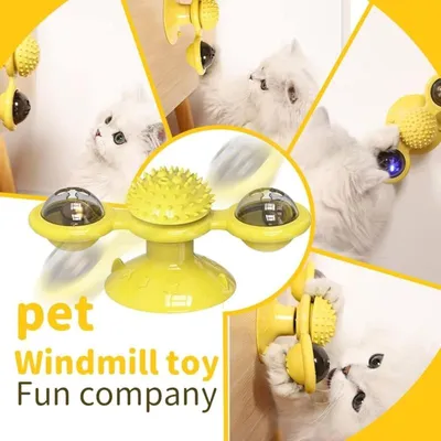 Interaktives Katzenspielzeug Windmühle mit MCBOSON