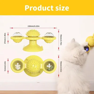 Interaktives Katzenspielzeug Windmühle mit MCBOSON