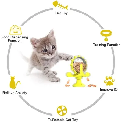 MCBOSON Windmühlen-Katzenspielzeug
