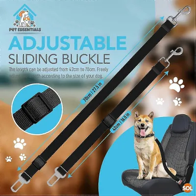 MCBOSON  2pk Ceinture de sécurité de voiture pour chien