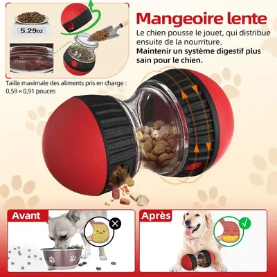 MCBOSON Jouet pour chien - Slow Feeder pour chien