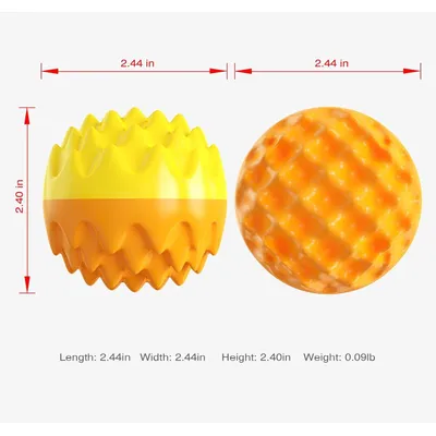 MCBOSON 2 pièces Jouets de Balle de Chien grinçants
