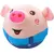 Cochon bleu souriant
