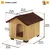 Ferplast Niche pour chiens en bois FSC - 6 tailles DOMUS