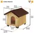 Niche pour Chiens Bois Enclos Maison pour Chiens Multi-taille