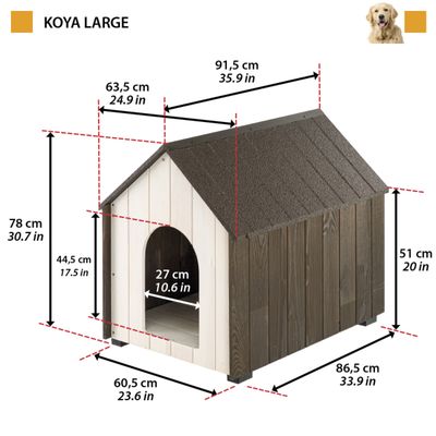 Ferplast Niche d'extérieur pour chien Ferplast KOYA, en KOYA