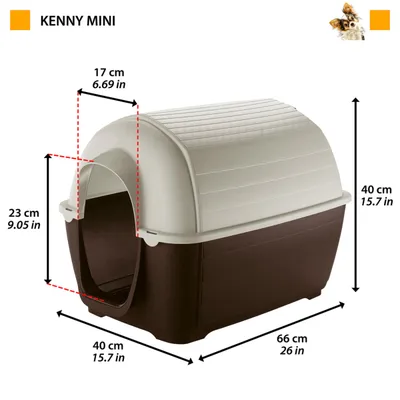 Ferplast Niche pour chiens en résine thermo-plastique - 5 KENNY