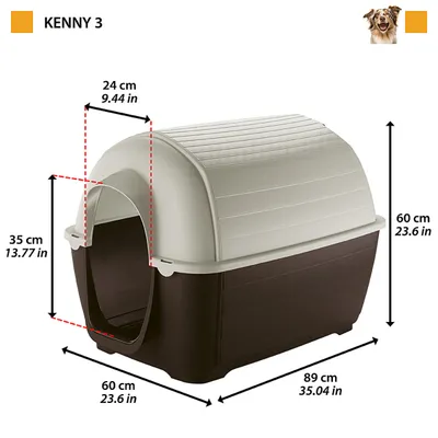 Ferplast Niche pour chiens en résine thermo-plastique - 5 KENNY