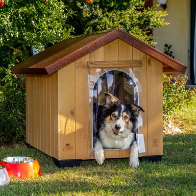 Ferplast Porte en plastique pour niches en bois. Compatible KENNEL DOOR