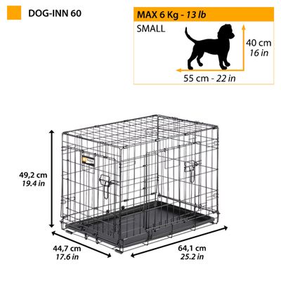 Caisse pour Chiens Panier de Transport Animaux Plusieurs dimensions