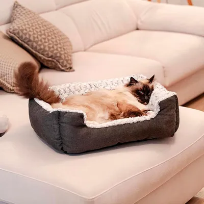 Ferplast Niche en coton et fourrure écologique pour chiens SWEETIE