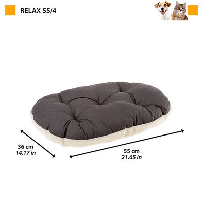 Ferplast Coussin en coton et peluche pour chiens et chats. RELAX F